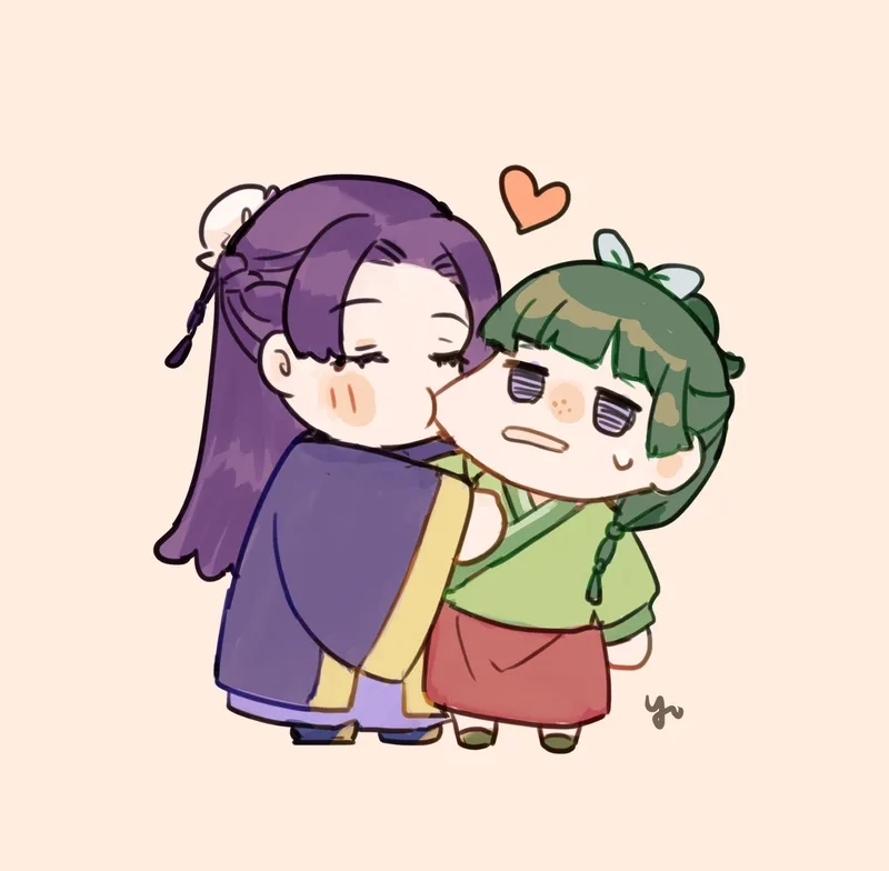 Cảnh hôn ngọt ngào mao mao x jinshi kiss