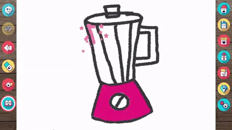 Thỏa sức sáng tạo với tranh máy xay sinh tố cho bé đầy màu sắc