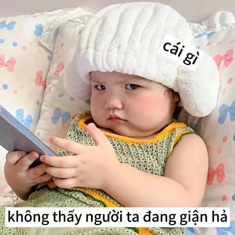 Cùng cười với những hình meme ảnh em bé cute chế