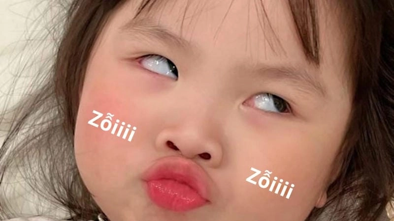 Lạc lối trong thế giới caption meme ảnh em bé cute