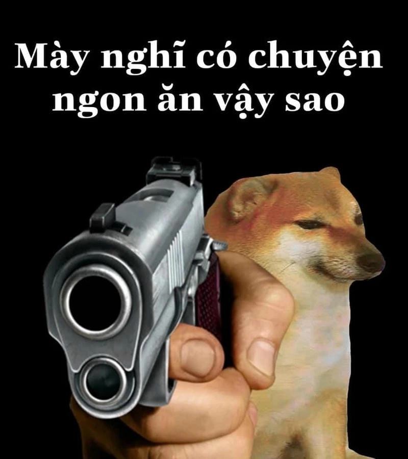 Tìm hiểu sức hút của meme cầm súng