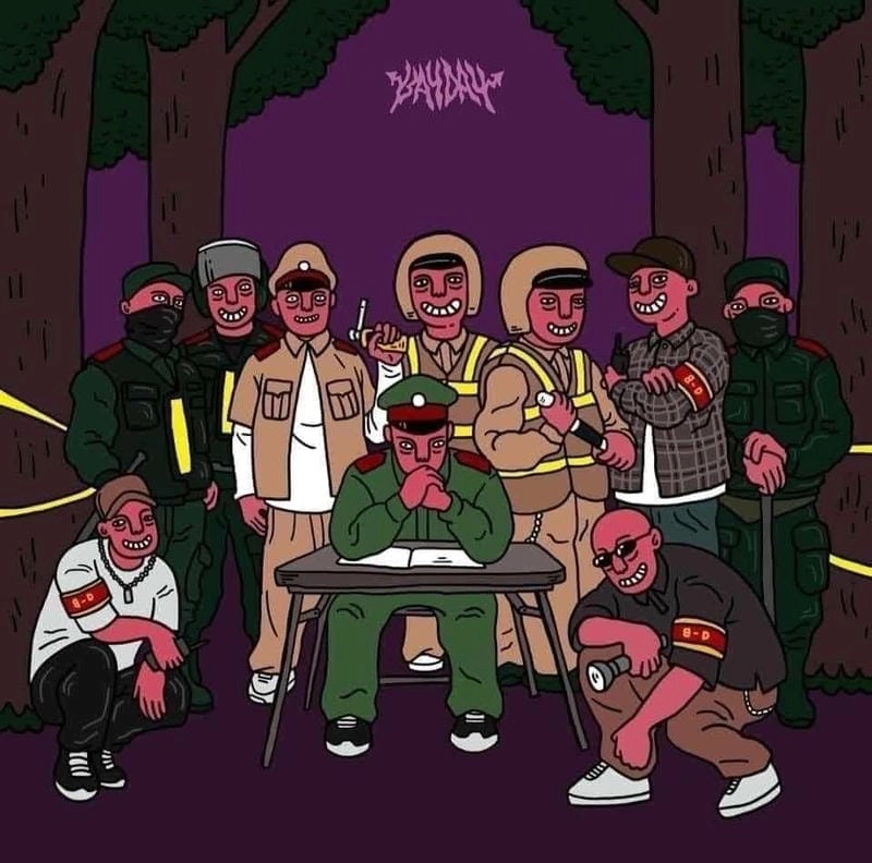 Thức dậy cùng những hình meme công an bắt giữ