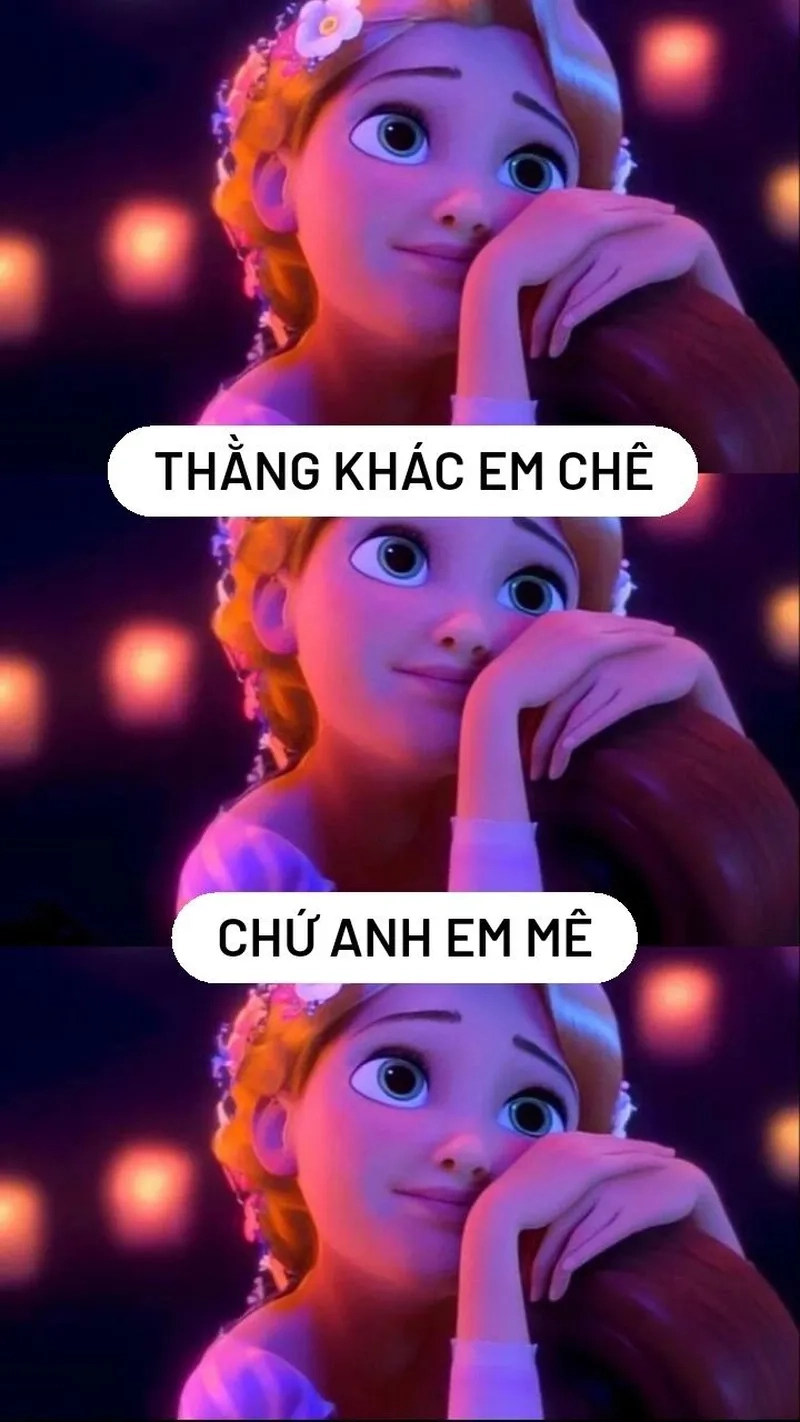 Thức dậy cùng những hình caption meme công chúa