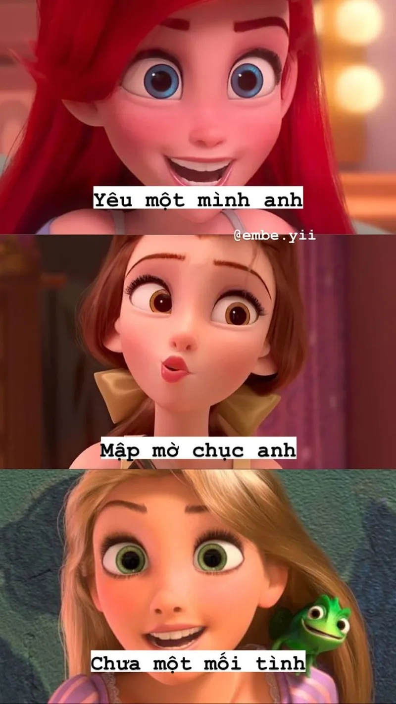 Sưu tầm những bức meme công chúa biểu cảm