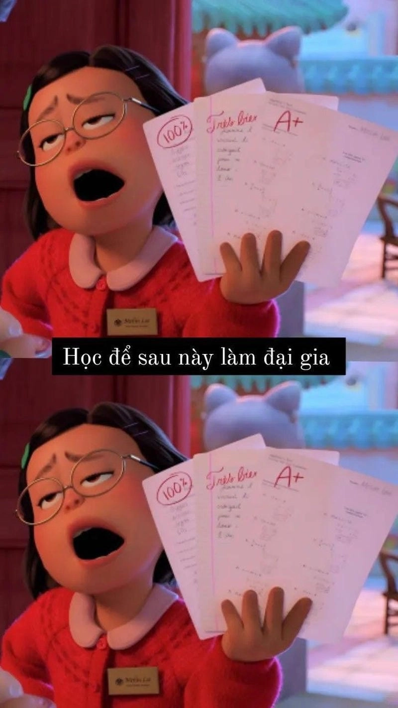Lạc lối trong meme học bài khi mệt