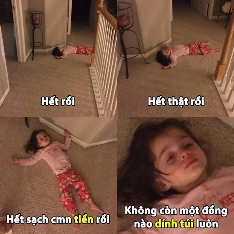 Thức dậy cùng những hình meme nghèo viral