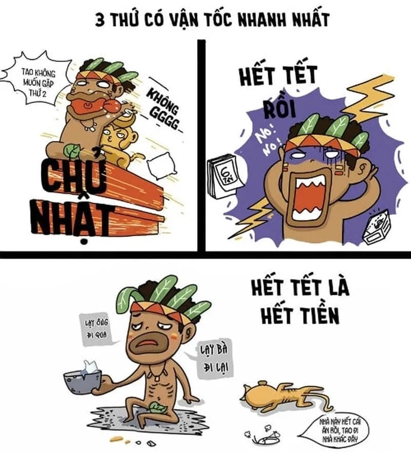 Lạc lối trong meme Tết giải trí