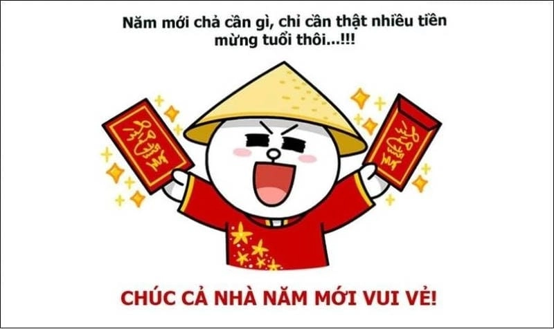 Ngắm nhìn vẻ đẹp meme Tết đáng yêu