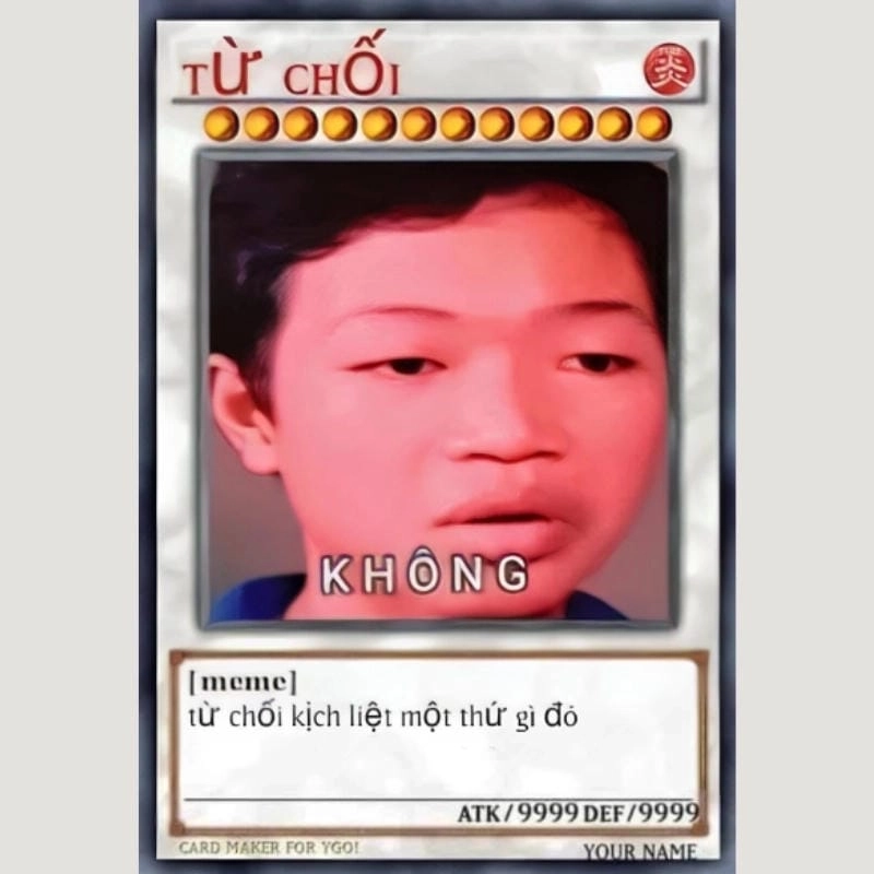 Ngắm nhìn vẻ đẹp meme từ chối cute