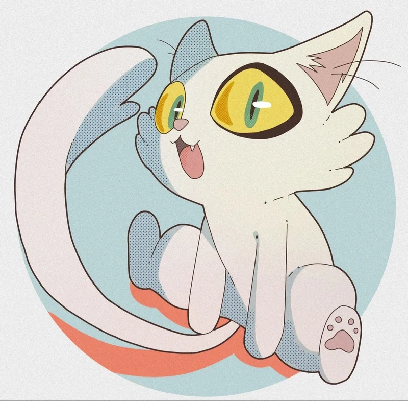 Lưu ngay những ảnh mèo chibi cute làm hình nền cực đáng yêu