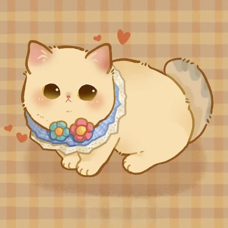 Làm mới màn hình với hình con mèo cute chibi