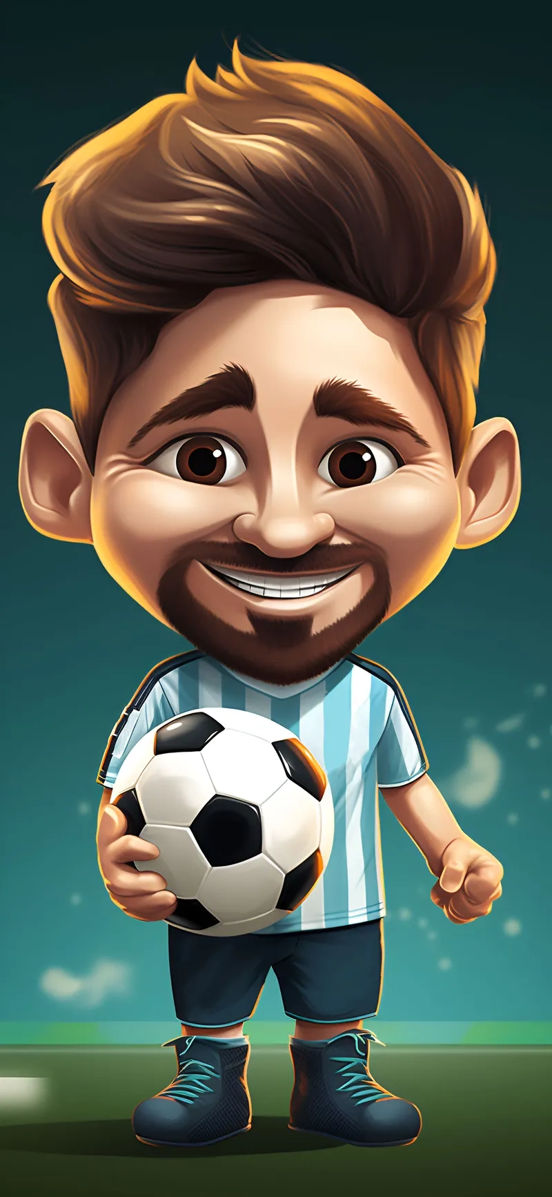 Bộ sưu tập hình messi chibi đáng yêu cho tín đồ bóng đá