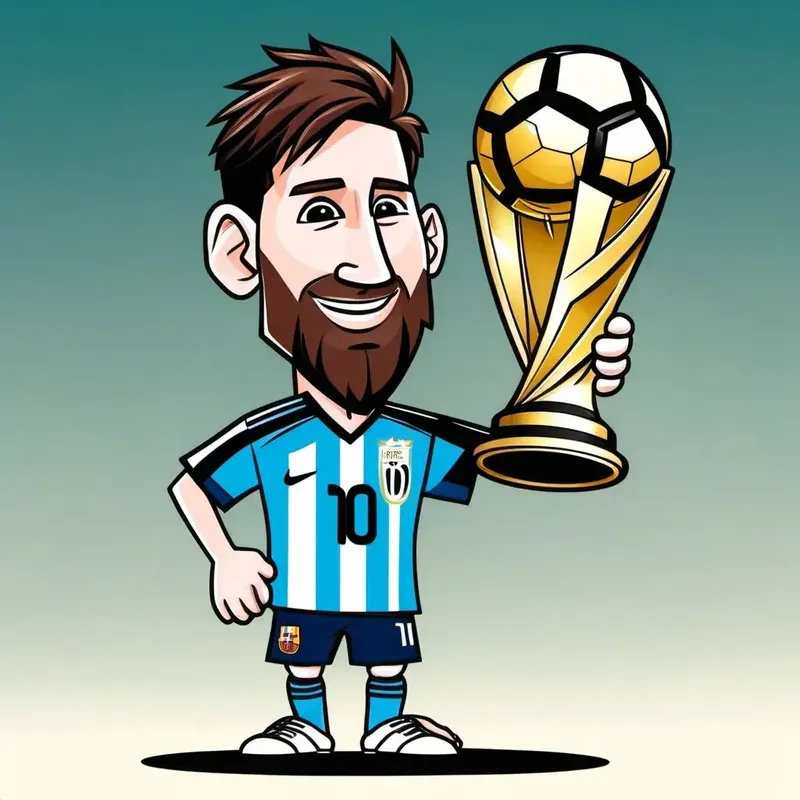 Hình vẽ leo messi chibi dễ thương cực cuốn hút người xem