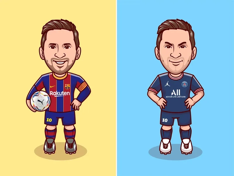 Cách vẽ messi chibi đơn giản và dễ thương ai cũng làm được
