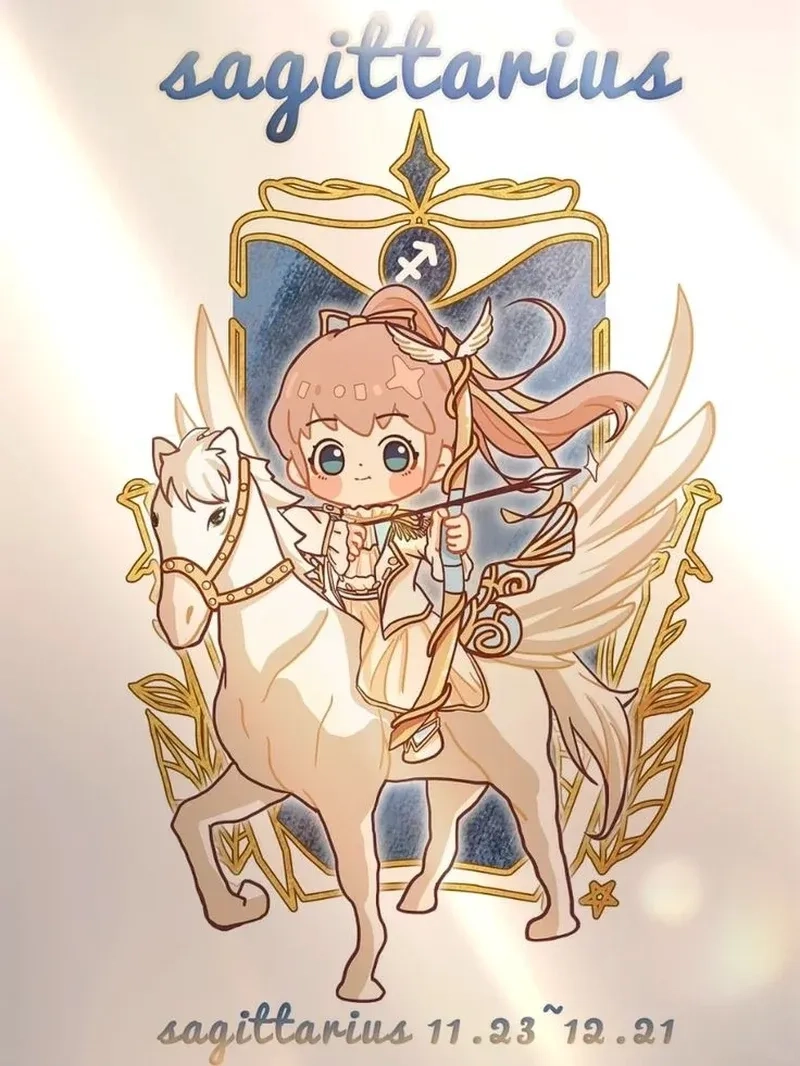 Xem ngay nhân mã chibi nữ dễ thương mang đậm cá tính riêng