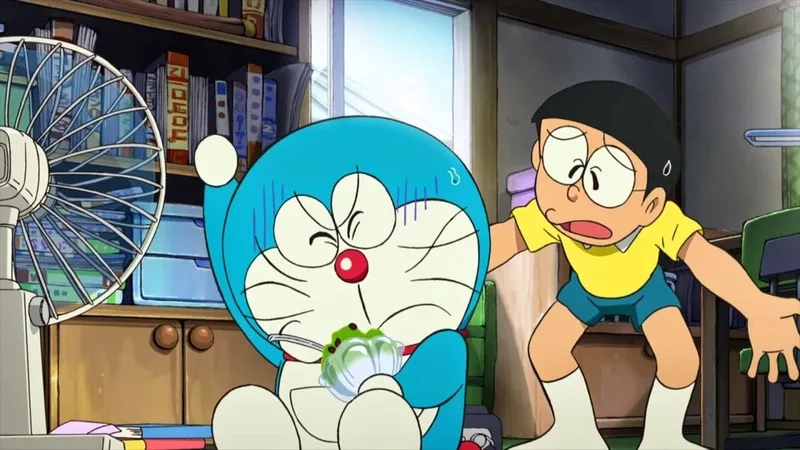Fan tan chảy với khoảnh khắc dễ thương doraemon nobita