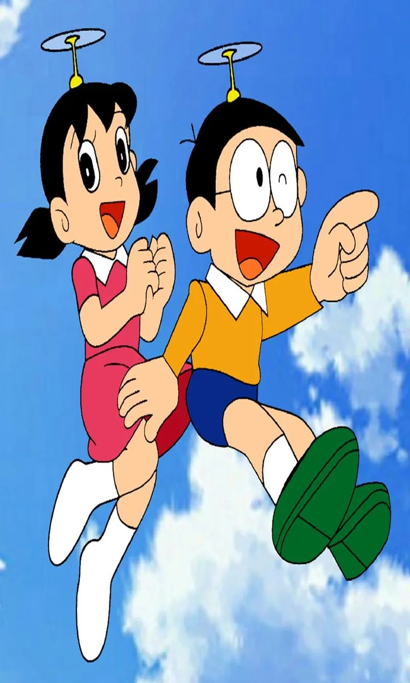 Chiêm ngưỡng hình của nobita và shizuka đầy màu sắc