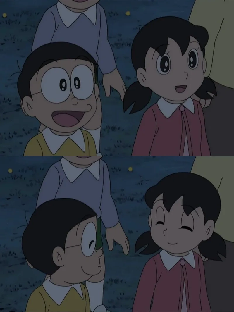 Ngắm ảnh nobita và shizuka mọi góc nhìn