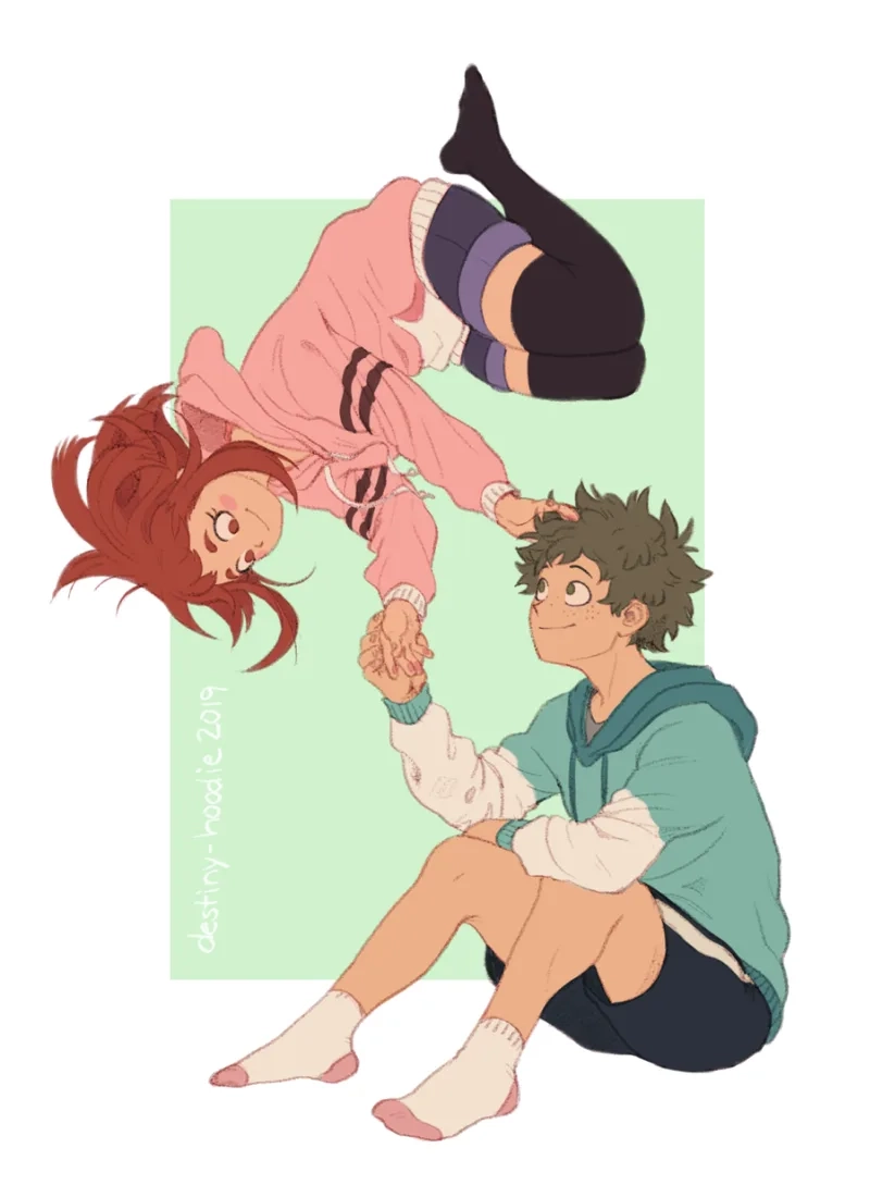 Hình ảnh đáng yêu nhất của deku x ochako cute