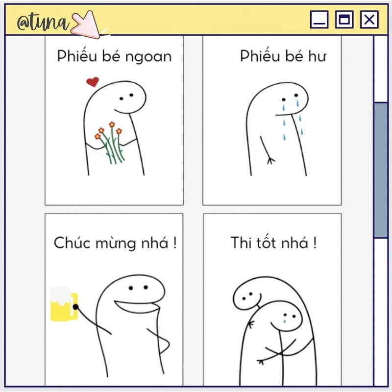 Thức dậy cùng những hình phiếu bé ngoan meme đáng yêu