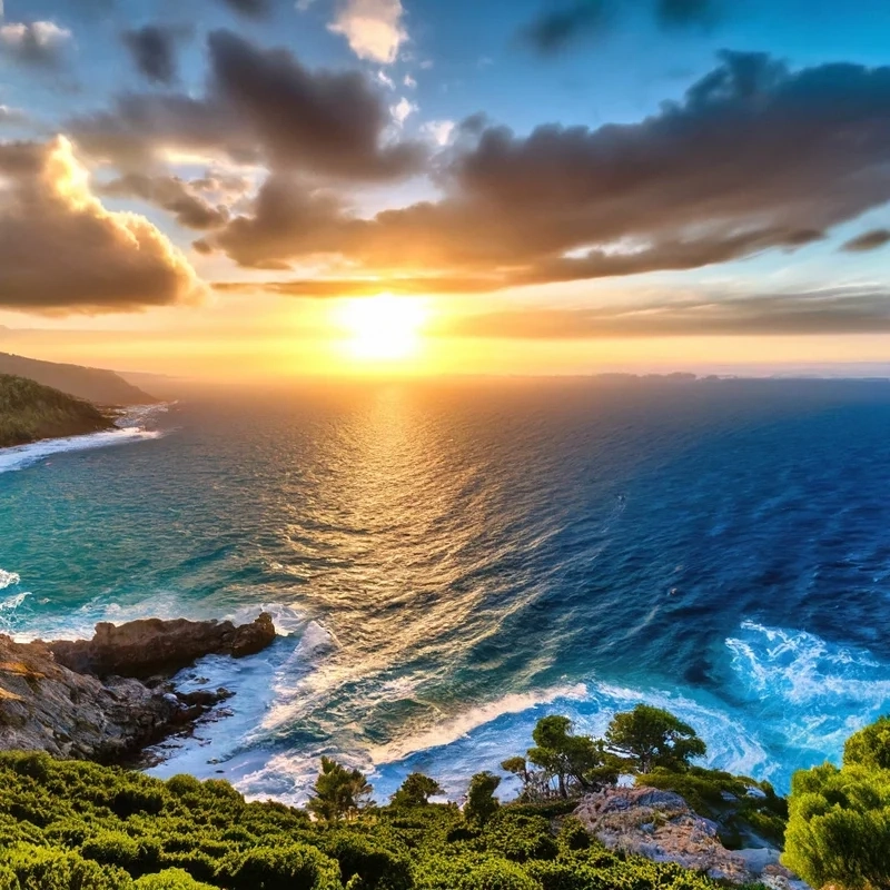 Thưởng thức tranh vẽ biển đẹp sống động và thư giãn