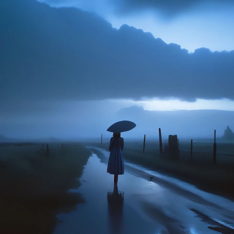 Sương mù mờ ảo phủ kín mọi con đường vắng