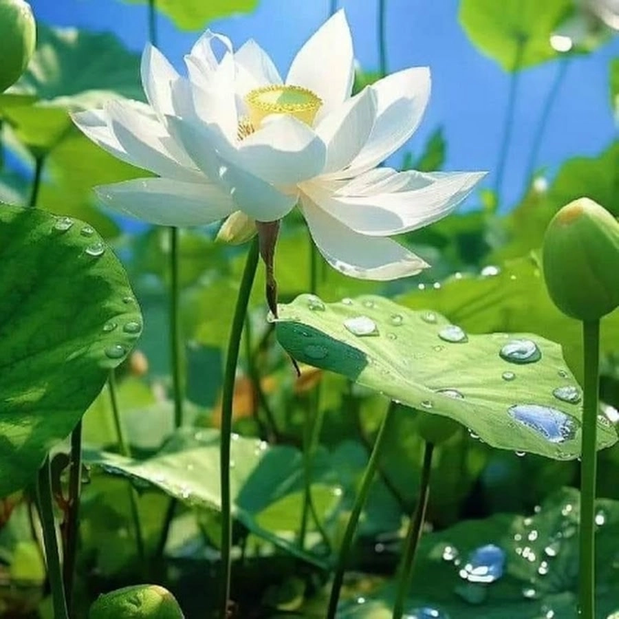 Thưởng ngoạn phong cảnh hồ sen thanh bình và thơ mộng