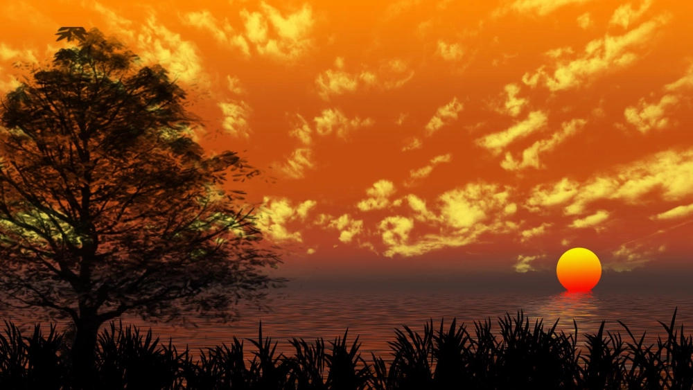 Trang trí máy tính với hình nền phong cảnh hoàng hôn đẹp đầy cảm xúc