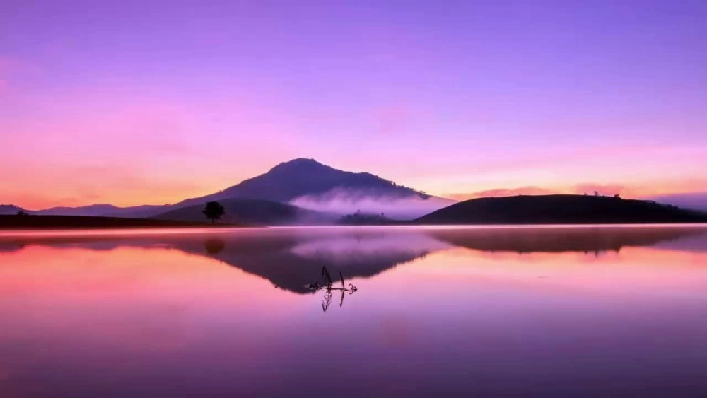 Thả hồn vào biển chiều với tranh phong cảnh hoàng hôn trên biển sống động