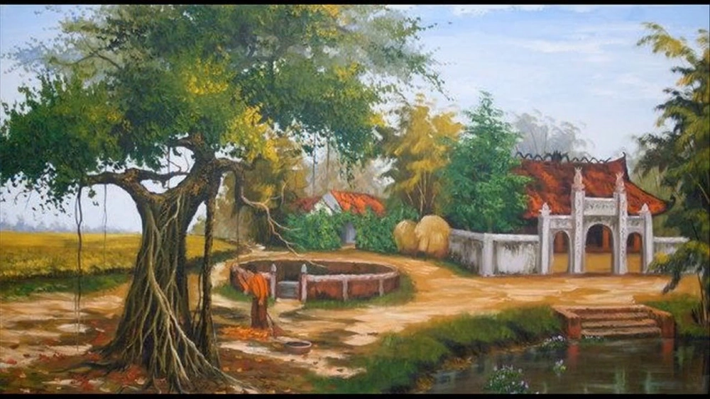 Khám phá tranh phong cảnh quê hương đầy màu sắc