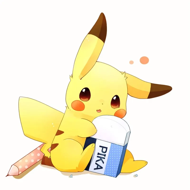 Hình ảnh cute pikachu chibi cho fan mê dễ thương