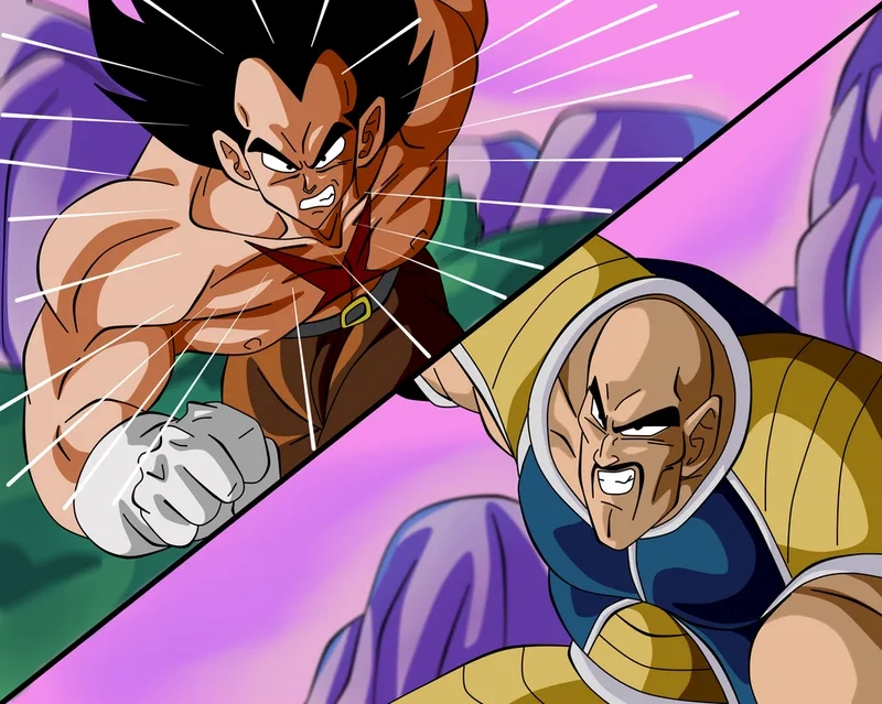 Khi Vegeta và Nappa gặp Raditz vegeta nappa and raditz
