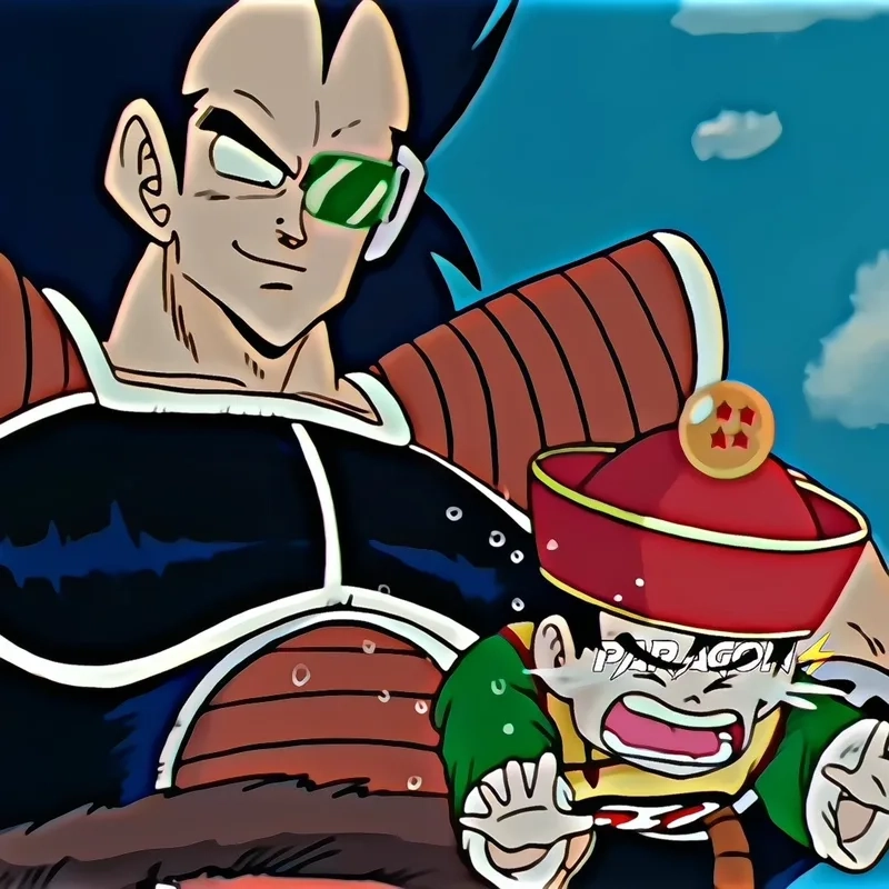 Khi Gohan xuất hiện bên cạnh Raditz gohan raditz