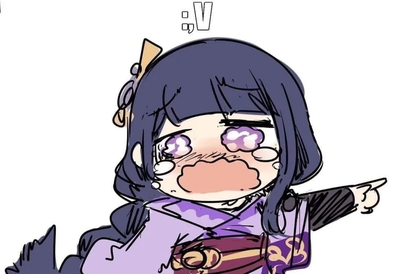 Đổi style với avatar raiden shogun chibi siêu xinh