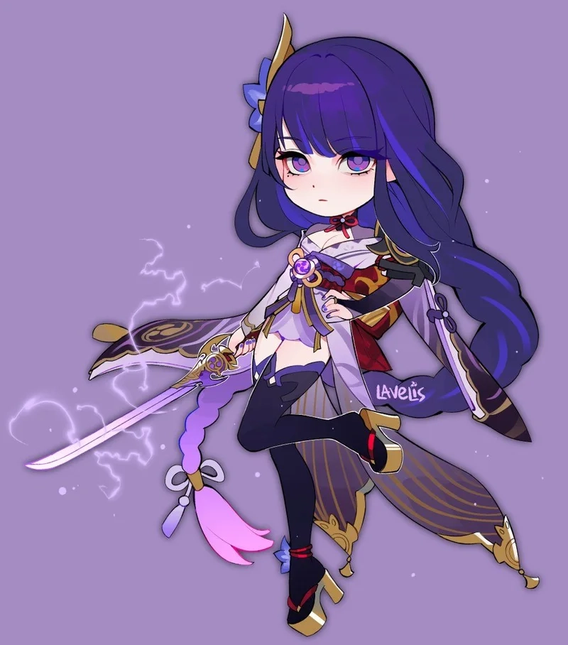 Không thể bỏ lỡ genshin chibi raiden đáng yêu