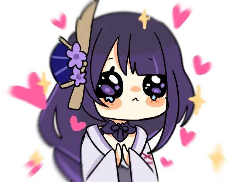 Fan Genshin thích mê raiden shogun genshin chibi