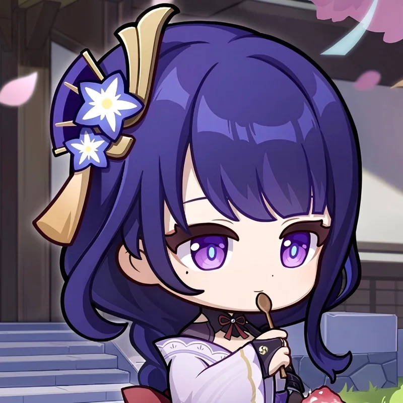 Trang trí màn hình bằng chibi raiden shogun wallpaper