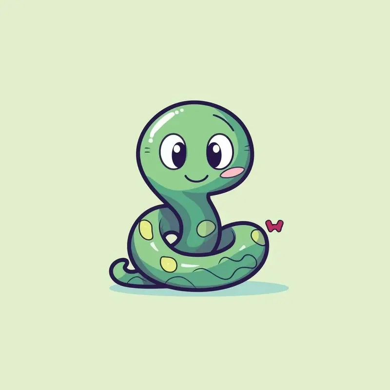 Tuyển chọn ảnh rắn chibi cute đáng yêu nhất năm