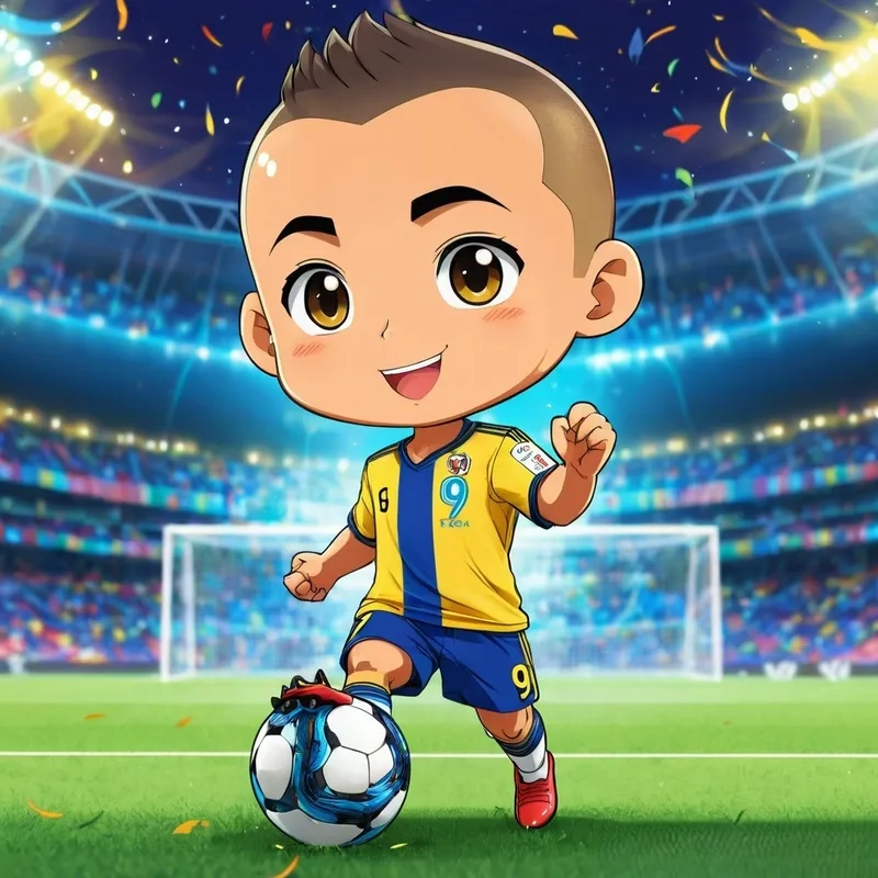 Ngắm nhìn hình ronaldo chibi cute hết nấc cho fan hâm mộ