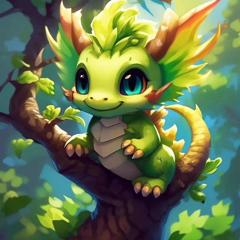 Bộ ảnh con rồng chibi cho bạn yêu thích phong cách dễ thương