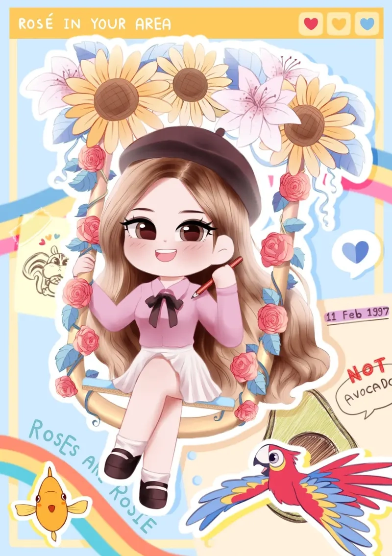 Kho tàng hình nền rose chibi cực xinh cho điện thoại của bạn