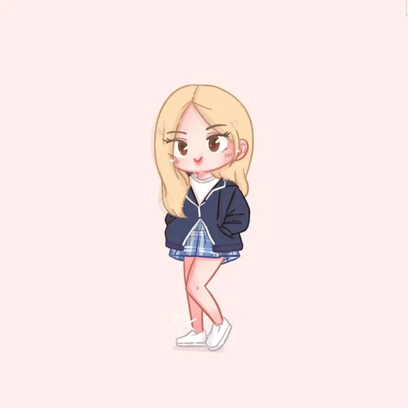 Bộ sưu tập ảnh rose blackpink chibi ngọt ngào dễ thương