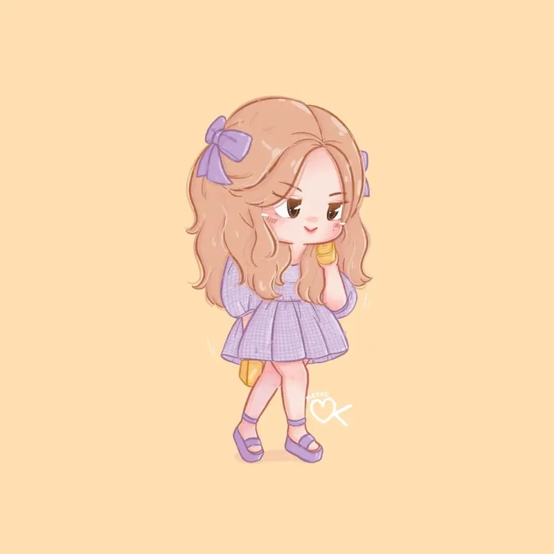 Ngắm trọn vẹn ảnh rose blackpink cute chibi đáng yêu vô đối