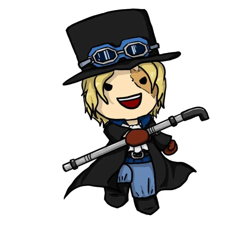 Bộ tranh chibi sabo art phong cách hoạt hình đáng sưu tầm