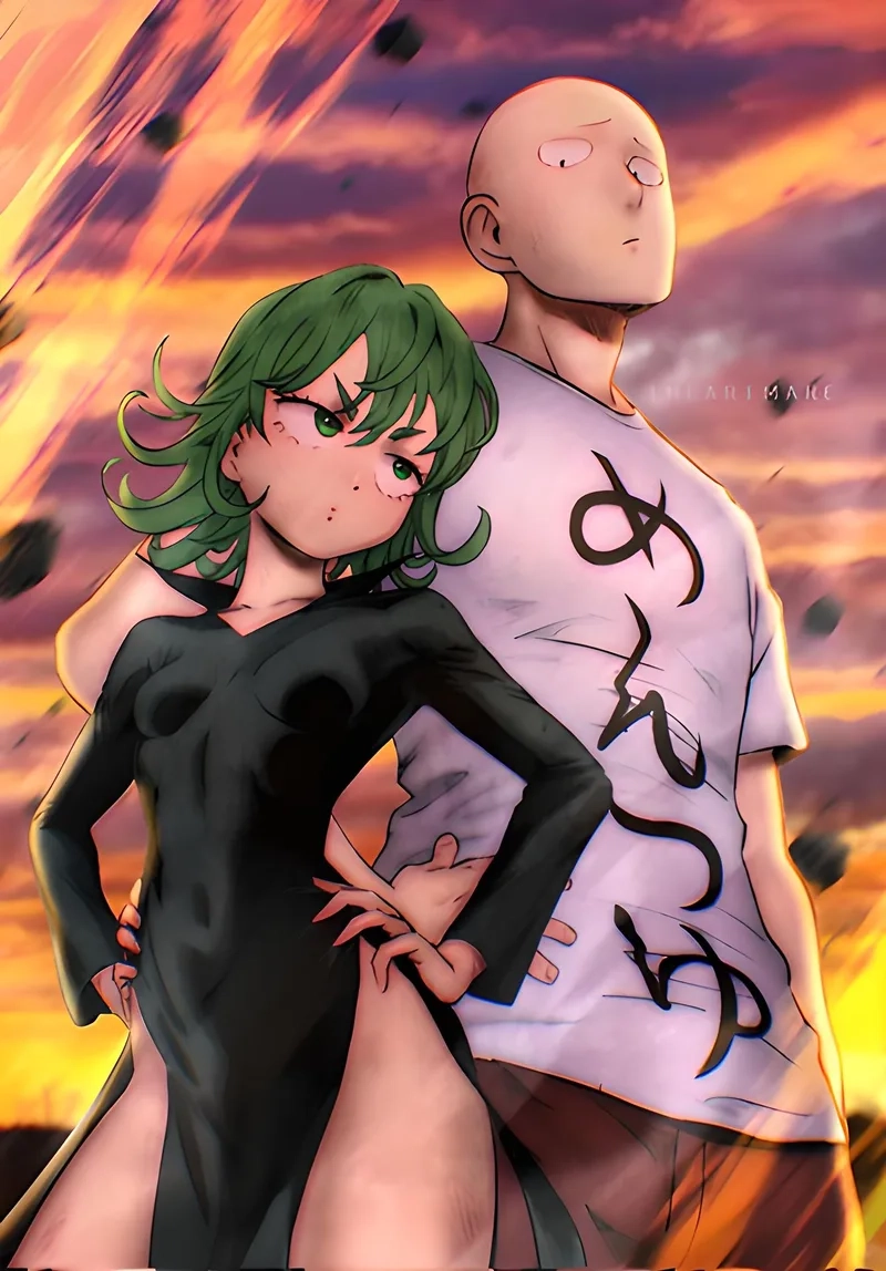 Ngắm khoảnh khắc vui nhộn saitama x tatsumaki