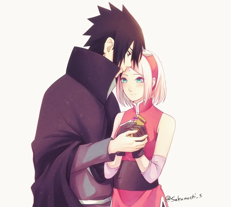 sakura haruno sasuke bên nhau đẹp như tranh
