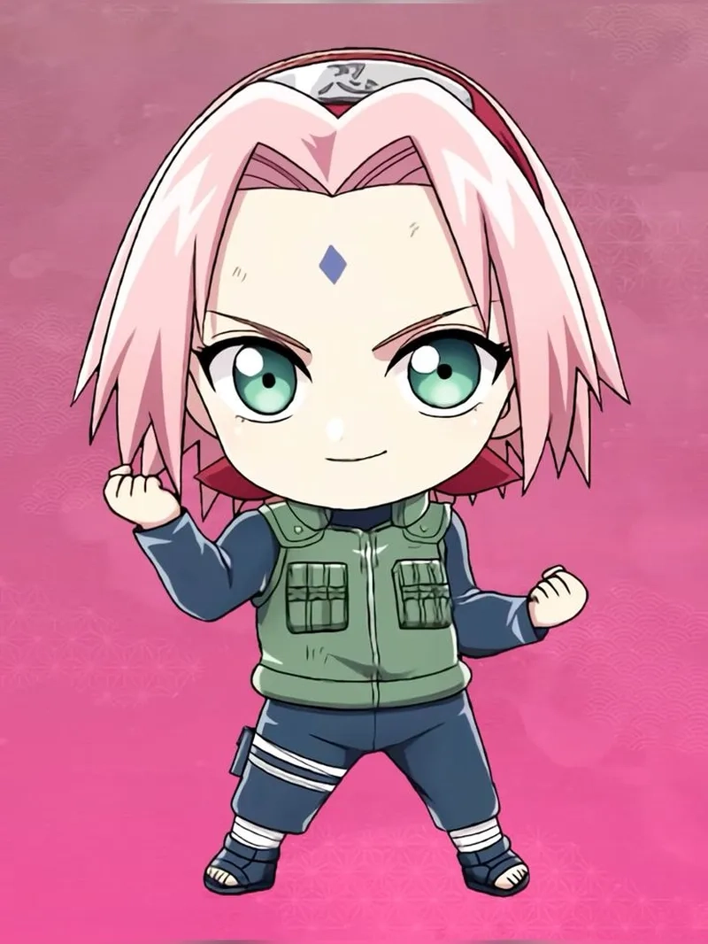 Tải nhanh sakura chibi png trong suốt chất lượng cao