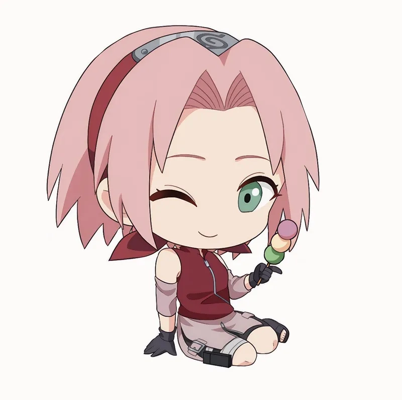 Ảnh sakura haruno chibi đáng yêu làm hình nền cực xinh