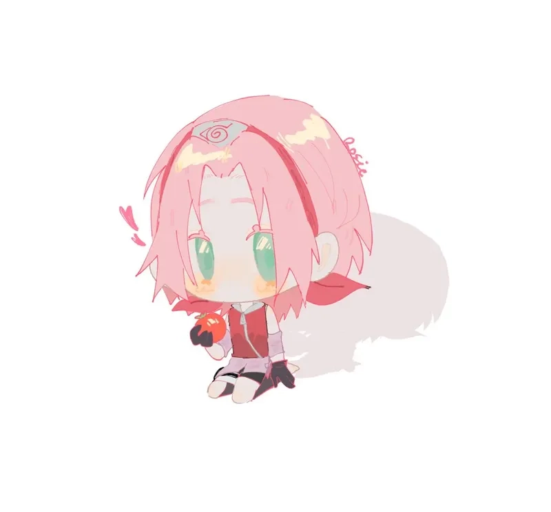 Ngắm bộ hình sakura chibi cực chất cho fan Naruto