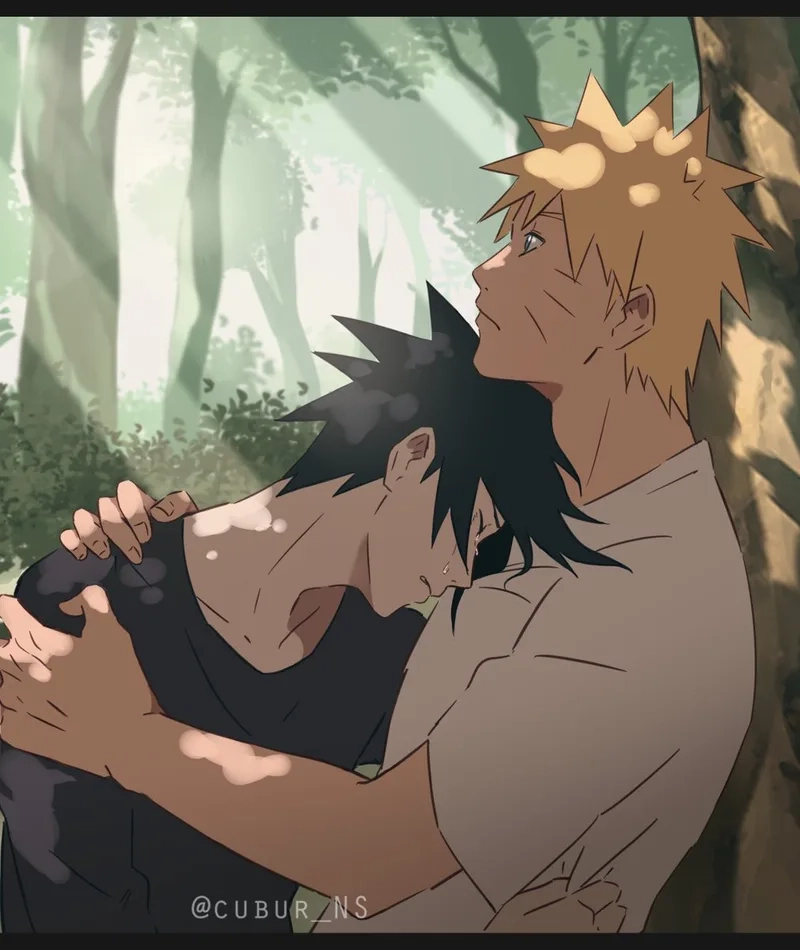 Cảnh dễ thương và hài hước naruto sasuke cute